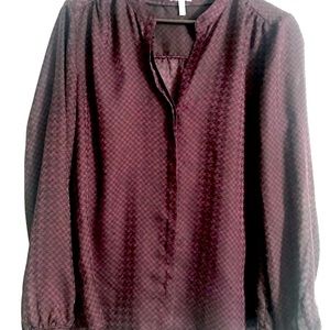 Joie silk button down v neck blouse